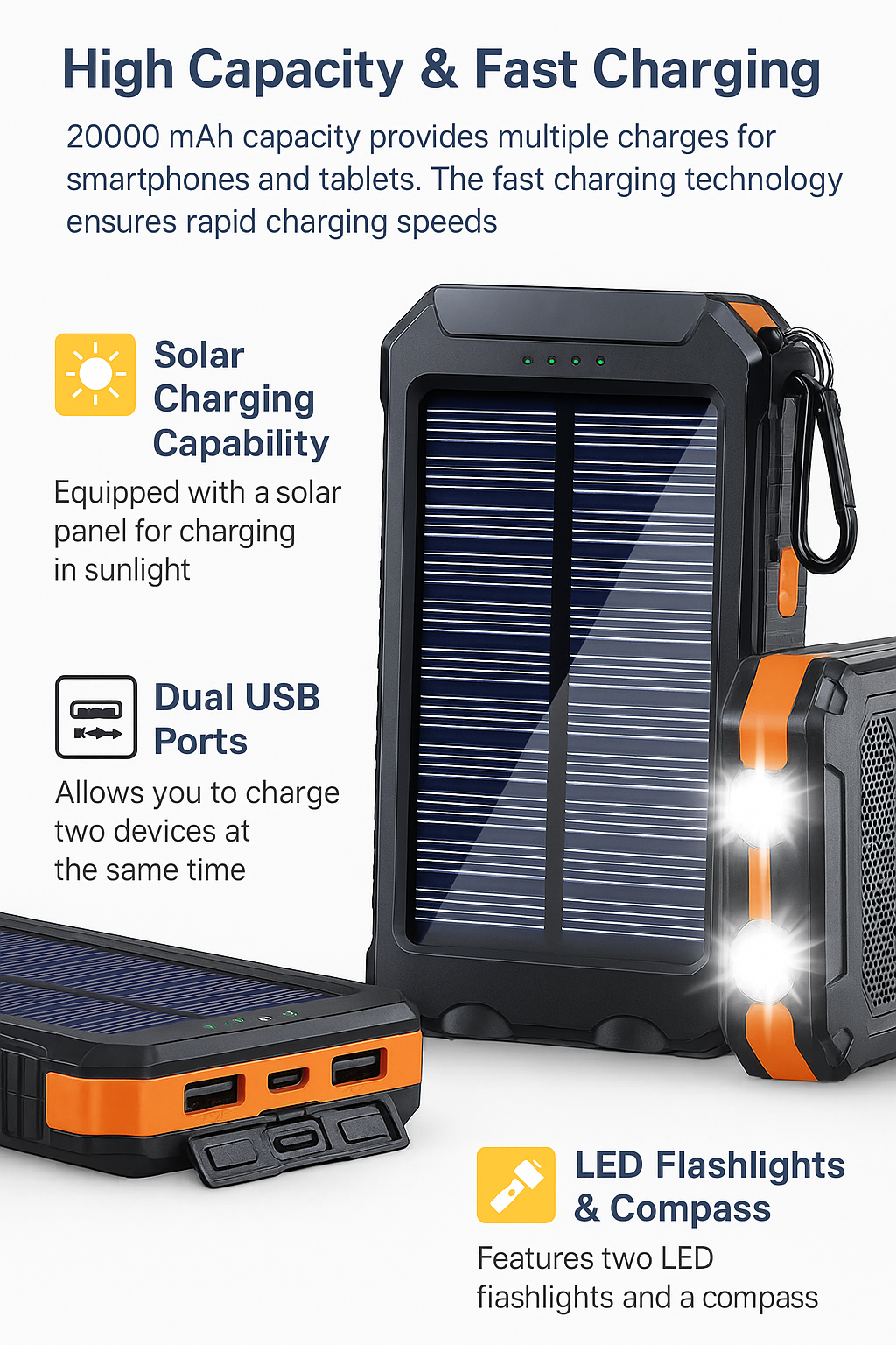 Portable Solar Mobile Phone Charger