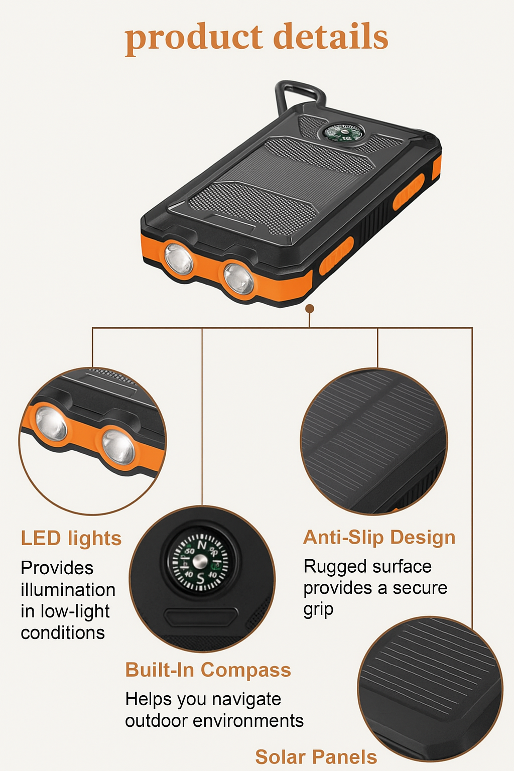 Portable Solar Mobile Phone Charger